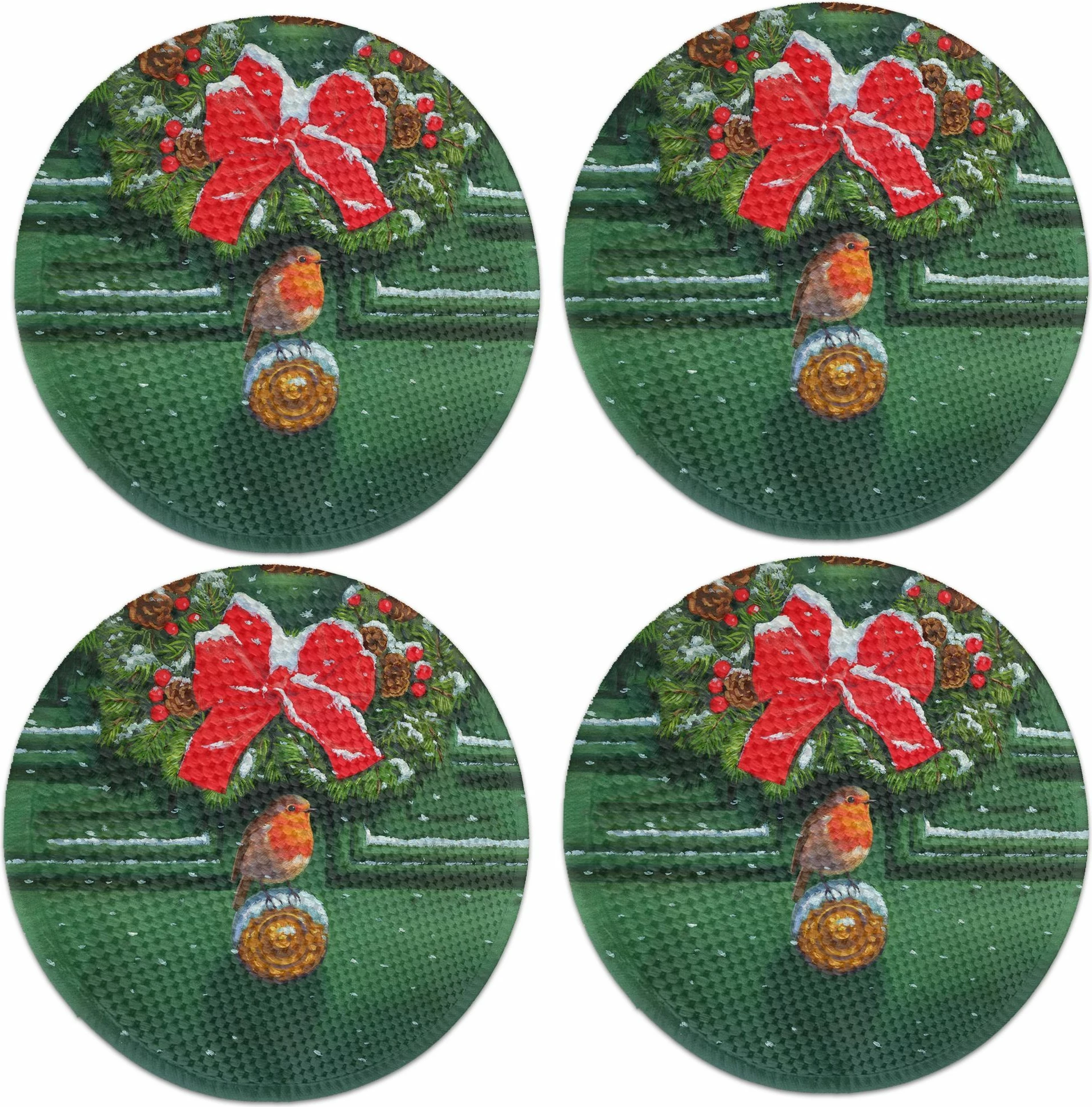 Nënshtrat tavoline, shumëngjyrësh, Hermia Concept, 37cm, set prej 4 copash