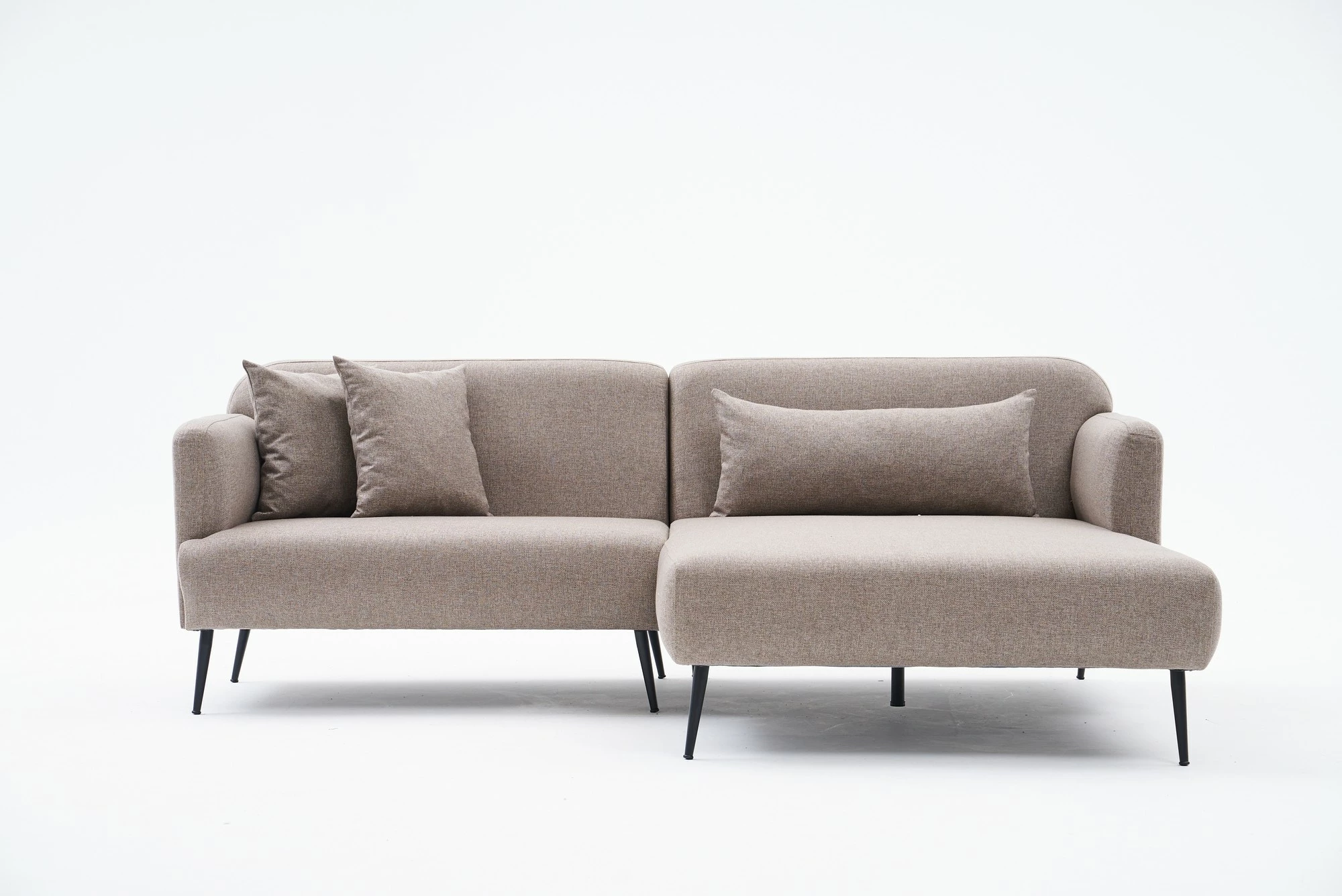 Këndsofa Atelier del Sofa, Revos, krah i djathtë, ngjyrë kafe