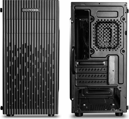 Kasë Deepcool Matrexx 30 (DP-MATX-MATREXX30), mini tower mATX/ITX, dritare xhami të kalitur, pa furnizim rryme, e zezë