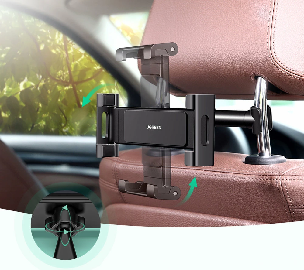 Mbajtës për kokë ulëse makine Ugreen LP160 për celular/tablet, i zi