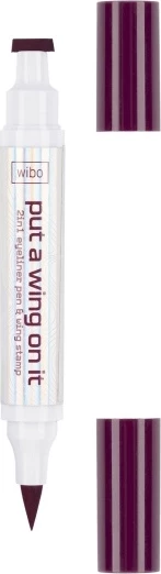 Eyeliner me stampë Wibo Put A Wing On It për femra 01 burgundy, 1 copë