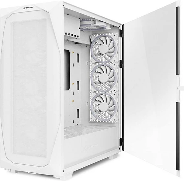 Kasë Sharkoon REV300 midi tower e bardhë me RGB