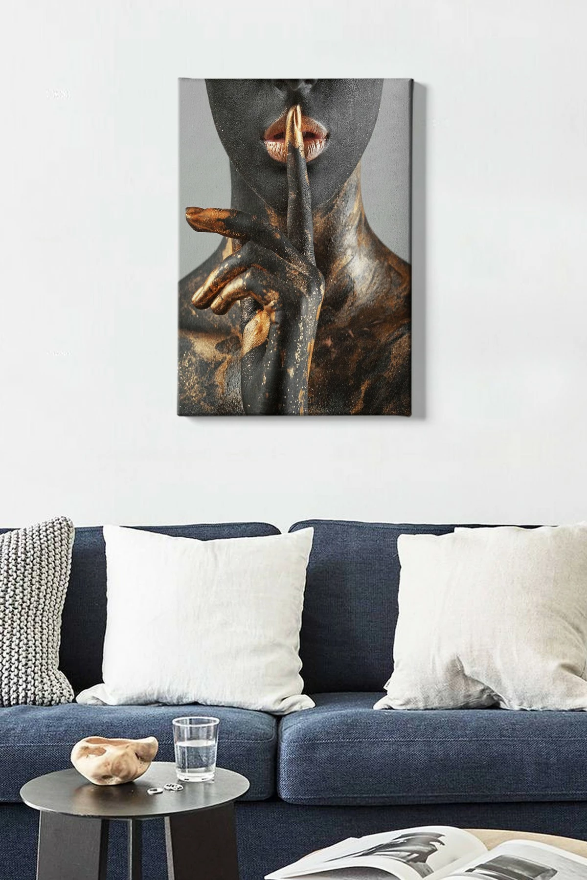 Pikturë dekorative në kanavacë, shumëngjyrëshe, 50x70cm, kornizë druri, Wallity Kanvas Tablo (83)