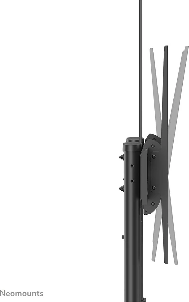 Karrocë TV Neomounts PLASMA-M1950E, për ekrane 60-100 inç, rregullim lartësie, ngjyrë e zezë