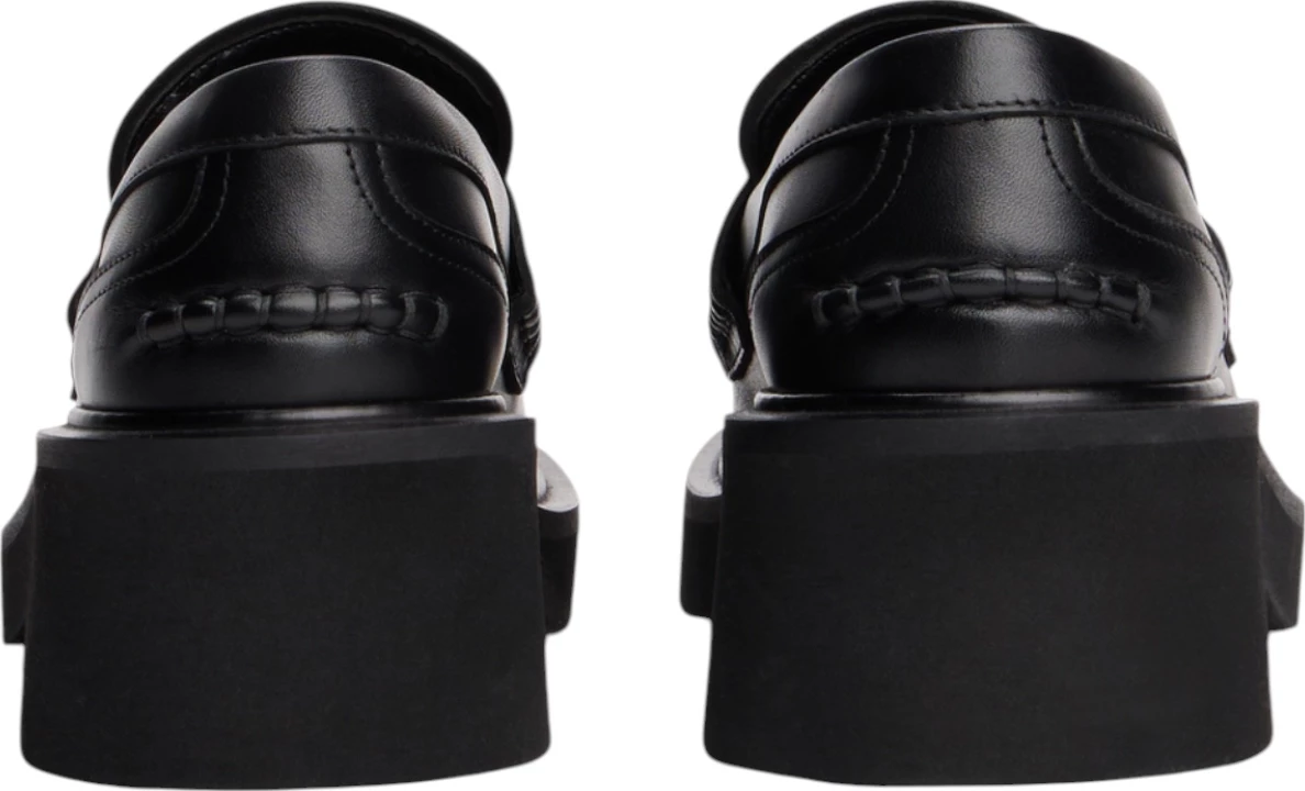 Këpucë loafers me take për femra Tommy Hilfiger Jeans TJW Chunky Heel Loaf EN0EN02789, të zeza [Madhësia: 39]