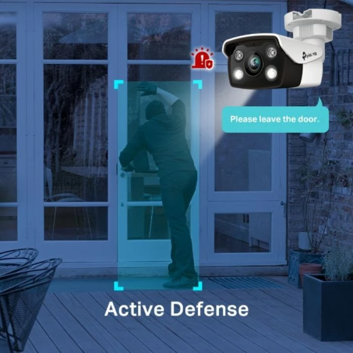 kamerë sigurie IP bullet TP-LINK VIGI C350 5MP 4mm Full-Color IP67, bardhë/zezë