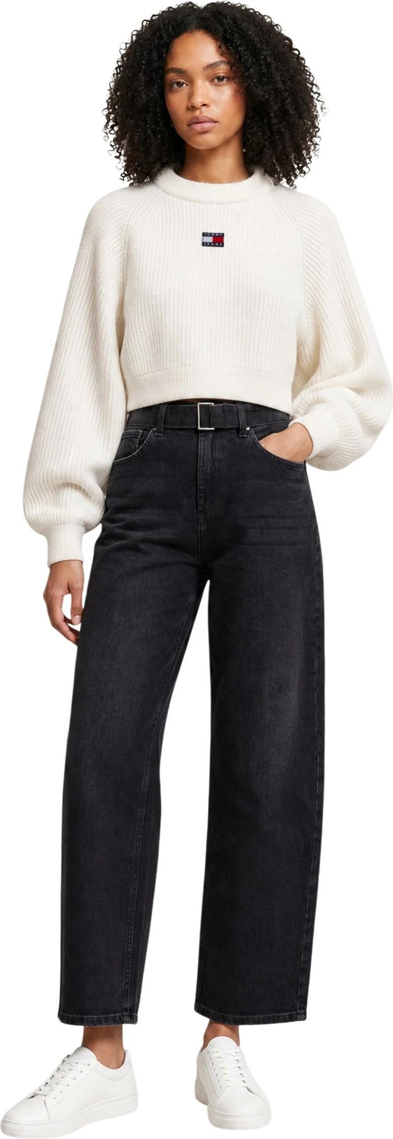 Xhemper për femra Tommy Hilfiger Jeans DW0DW22024, i bardhë [Madhësia: M]