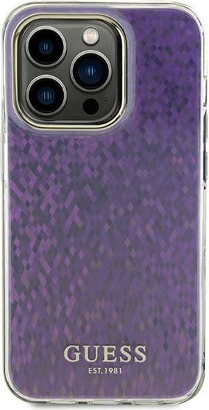 Mbështjellës Guess GUHCP15XHDECMP për iPhone 15 Pro Max 6.7", hardcase, efekt pasqyre, rozë
