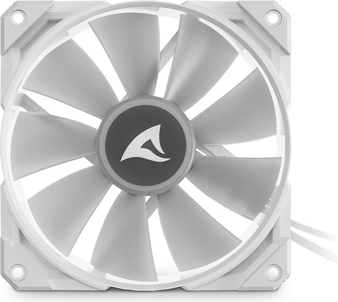 Ventilator kase SHARKOON Rebel F50 PWM 120mm, LED, bardhë