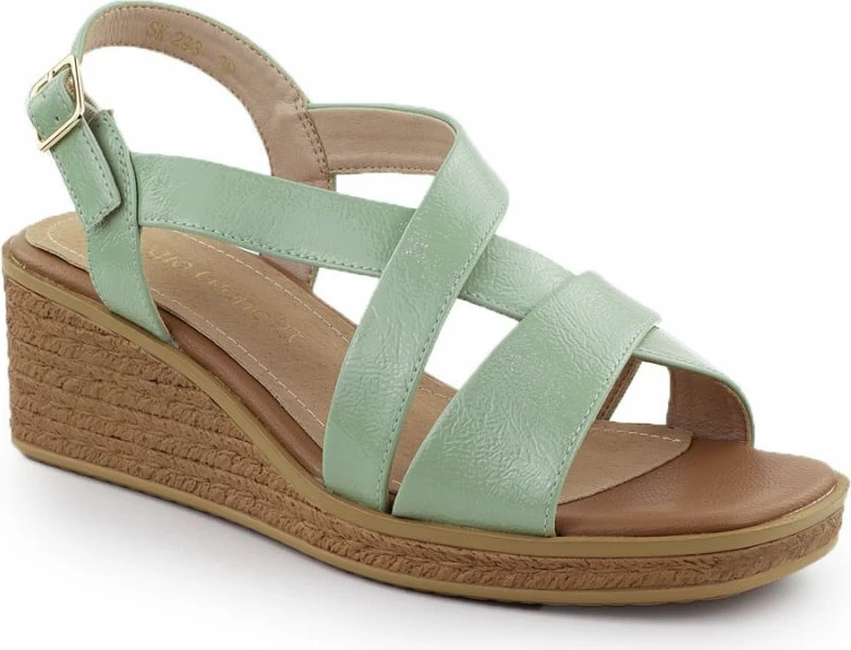 Sandale për femra LEONE SK298, të gjelbra