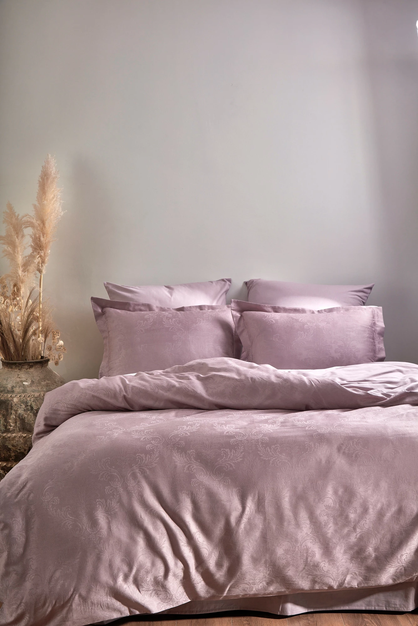 Set mbulesë për jorgan dopio, satin, L'essentiel, Hoten, vjollcë
