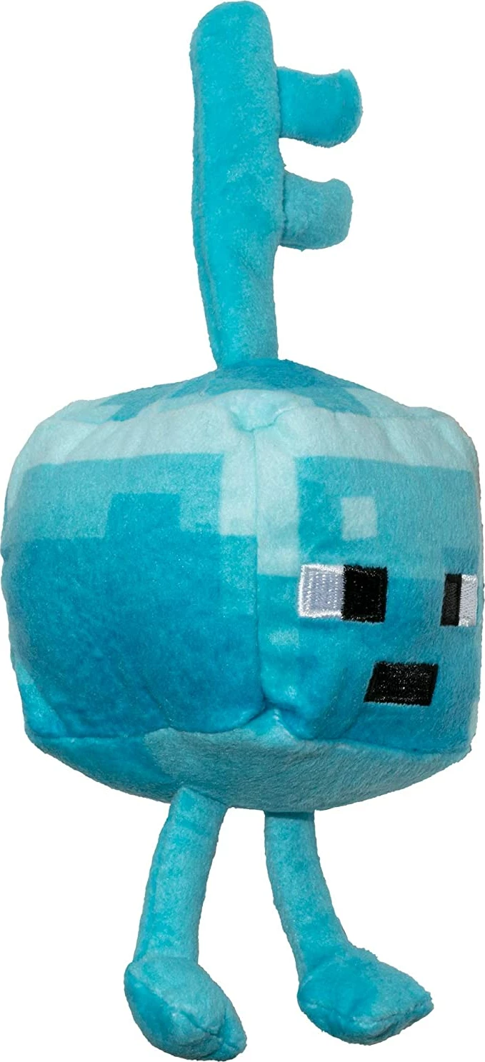 Lodër pelushi Jinx Minecraft Dungeons Mini Crafter "Silver Surprised" Key Golem 11.5 cm, blu/turkeze