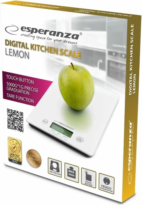 Peshore kuzhine Esperanza Lemon EKS002W, e bardhë