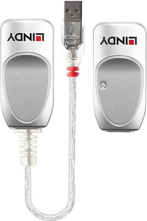 USB Extender Lindy 50m USB 1.1 Cat.6, DC, gri