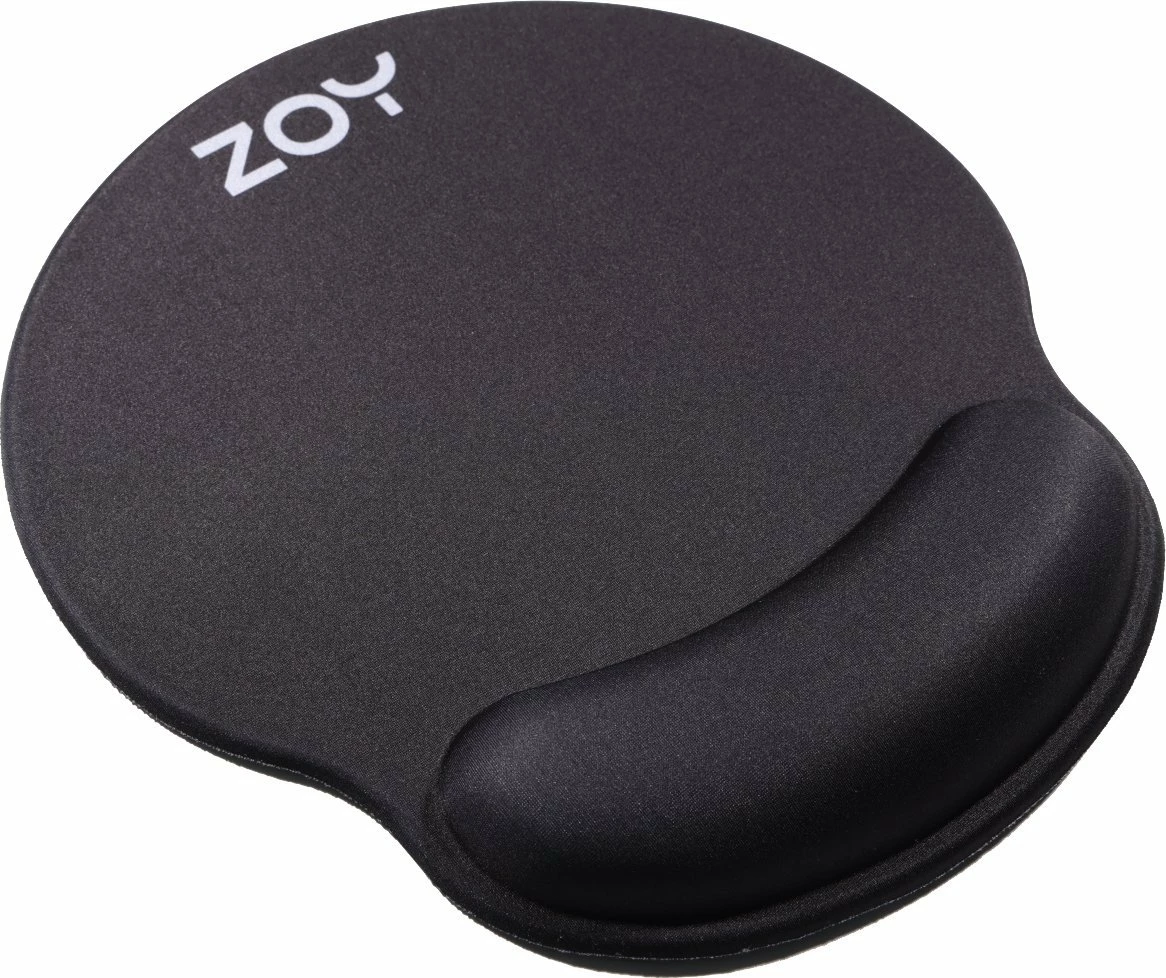 Mauspad ZOY ZMP25 250x230x25mm me mbështetje kyçi xhel, i zi