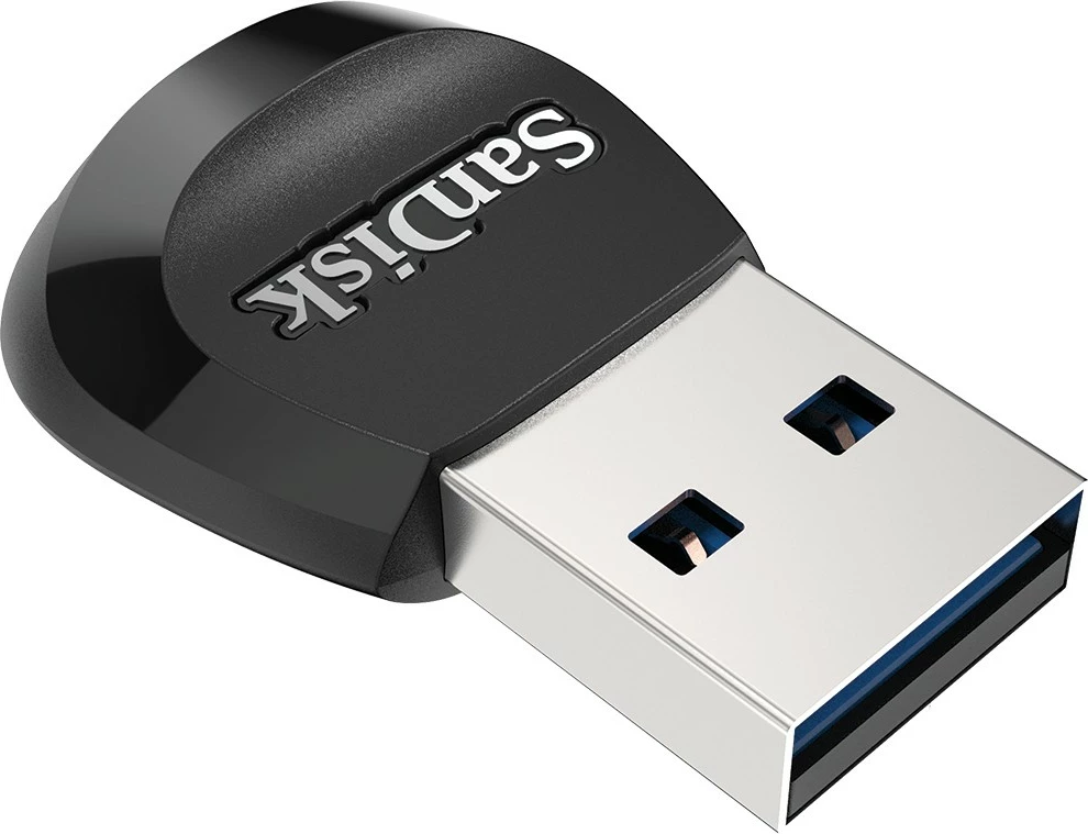 Lexues kartelash SanDisk MobileMate, MicroSD, MicroSDHC, MicroSDXC, 170 Mbit/s, USB 3.2 Gen 1, ngjyrë e zezë