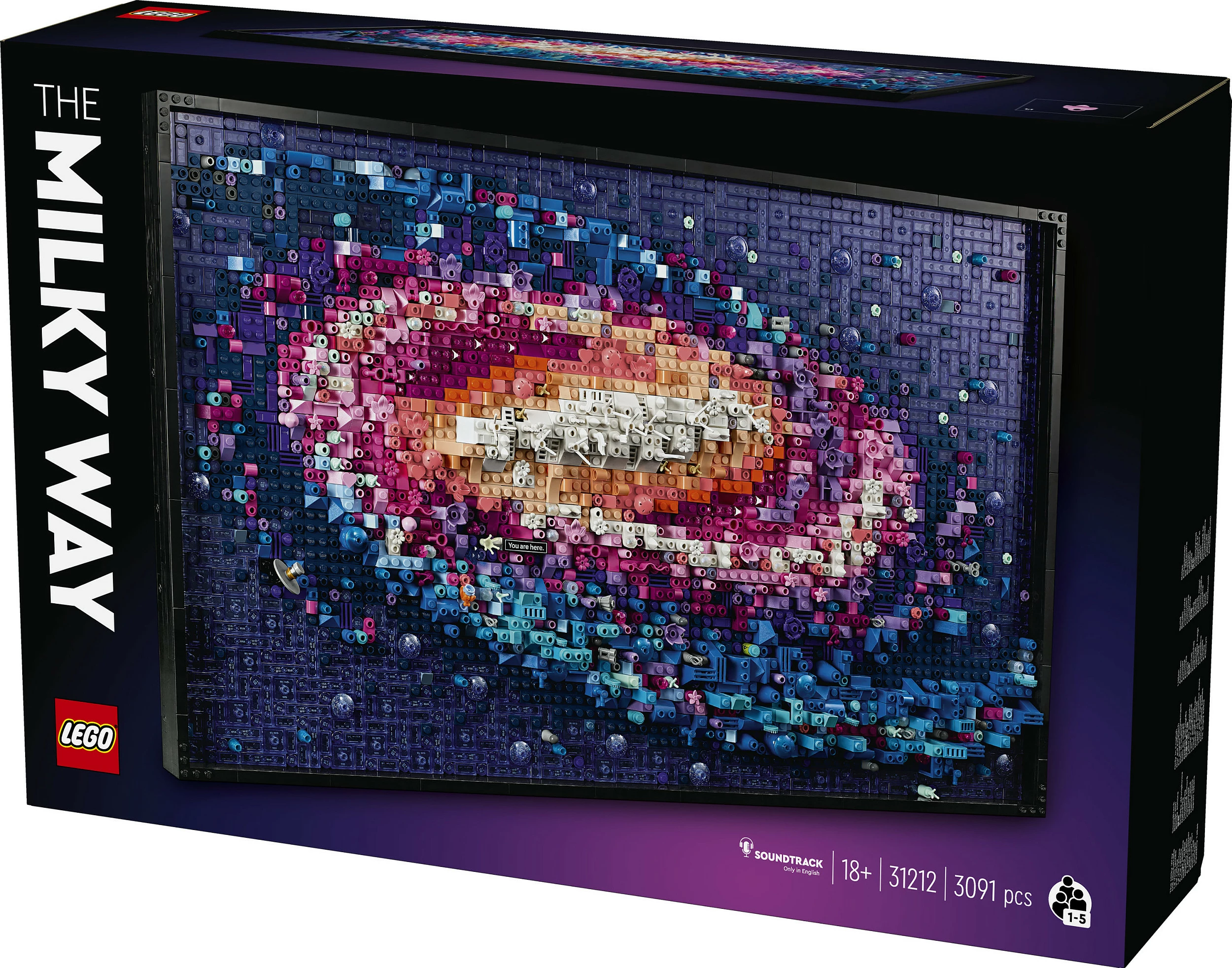Set LEGO Galaxie Milky Way 31212, 3091 pjesë, mozaik dekorativ