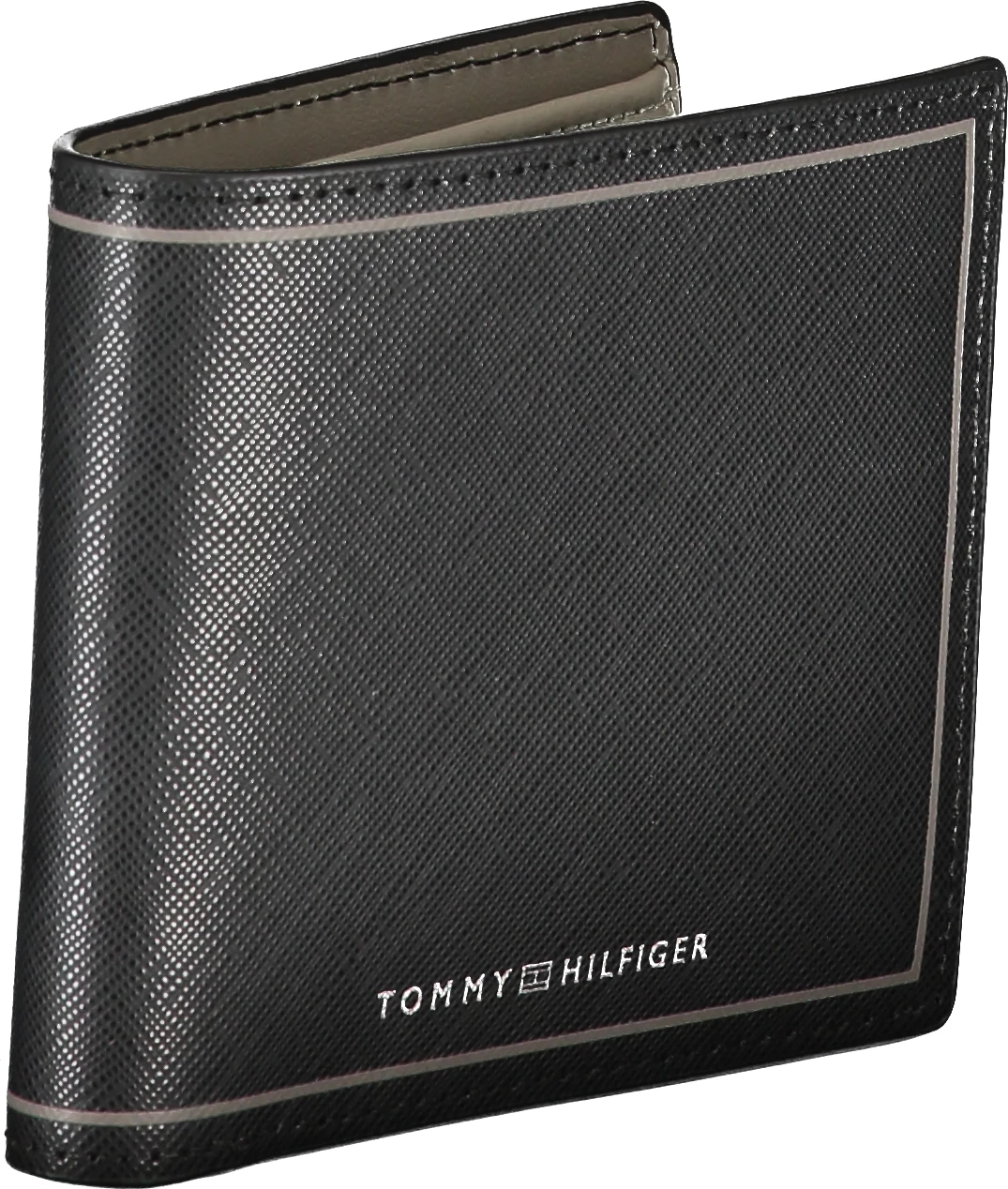 Portofol për meshkuj TOMMY HILFIGER, i zi