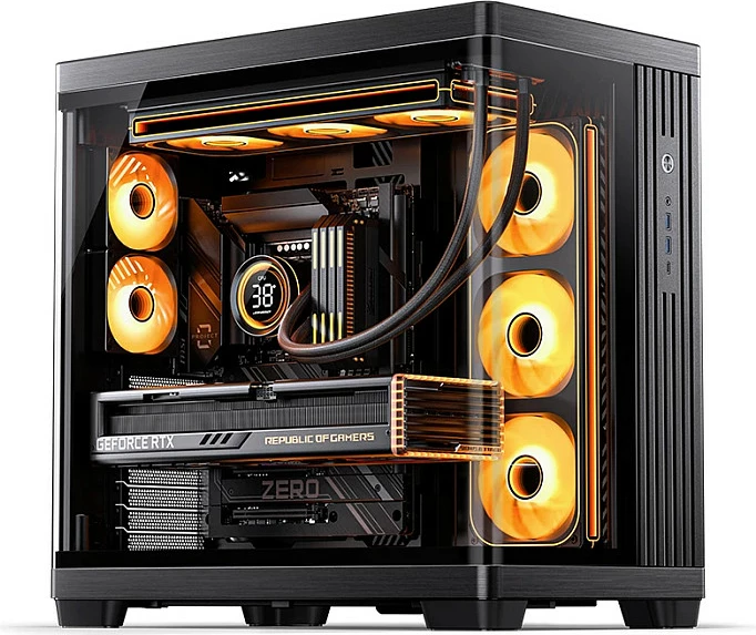 Kasë Jonsbo TK-4, Midi-Tower, ATX, Tempered Glass, e zezë