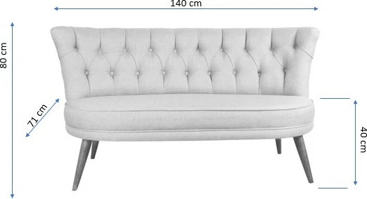 Divan dy vendesh, ngjyrë e verdhë, Richland Loveseat