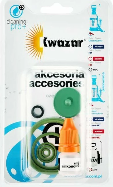 Set servisimi Kwazar Orion Super Cleaning Pro+, unaza O FPM dhe vaj silikoni, set aksesorësh