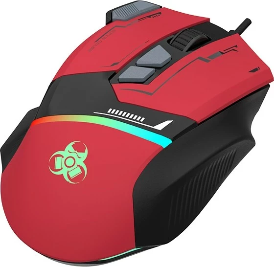 Maus gaming Tracer GameZone Spectra, RGB, 7200 DPI, USB, i kuq