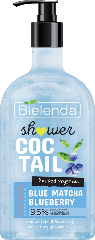 Xhel për dush për femra Bielenda Shower Cocktail Energizing Blue Matcha + Blueberry 400ml
