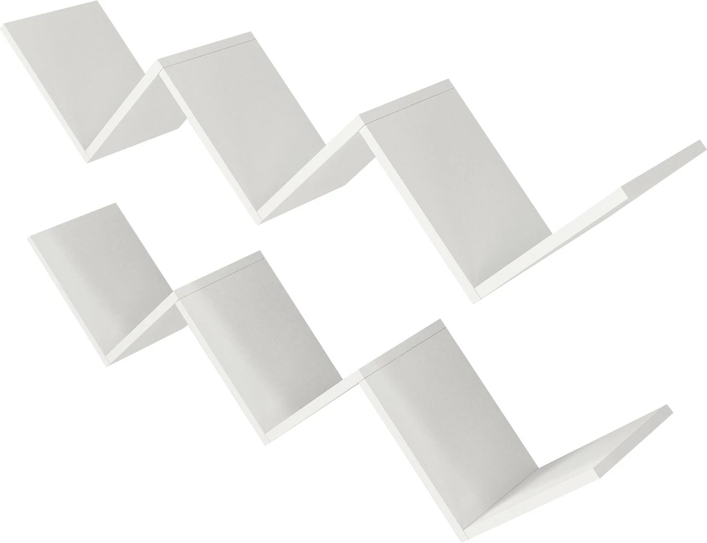 Raft muri Zig Zag, i bardhë, Hanah Home