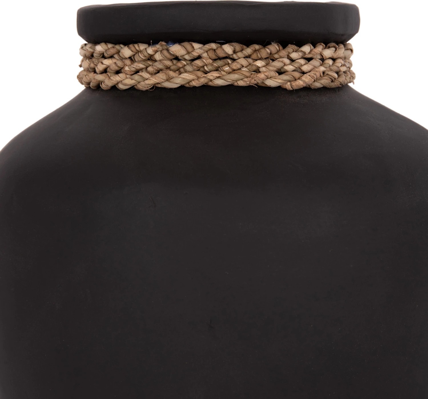 Vazo dekorative tavoline CAMMER, terrakotë, e zezë, FH4687.01S, 22x20cm