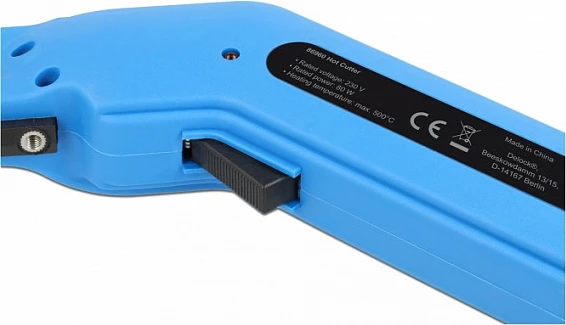 Prerës termik DeLOCK Hot Cutter, 80 W, 230 V, kabllo 3 m, blu