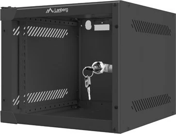 Kasë muri Lanberg WF10-2304-10B, 10 inç, 4U, Çelik, E zezë