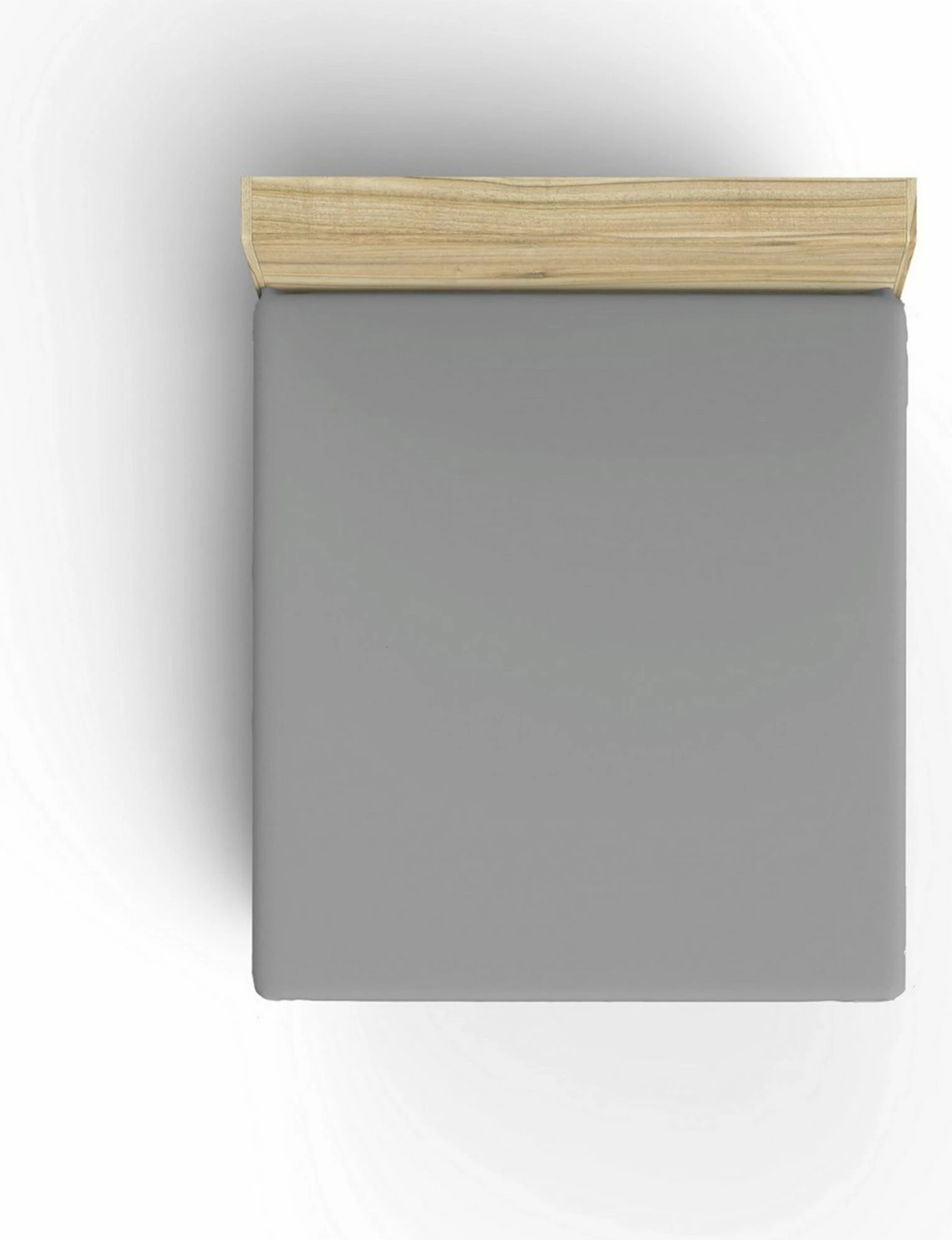 Çarçaf fitted King, pambuk 100%, ngjyrë gri e errët, L'essentiel, 160x200+30cm