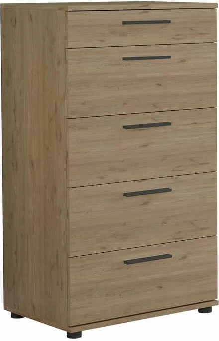 Komodë Skye Decor, ngjyrë lisi, Sfn-550-Ff-1