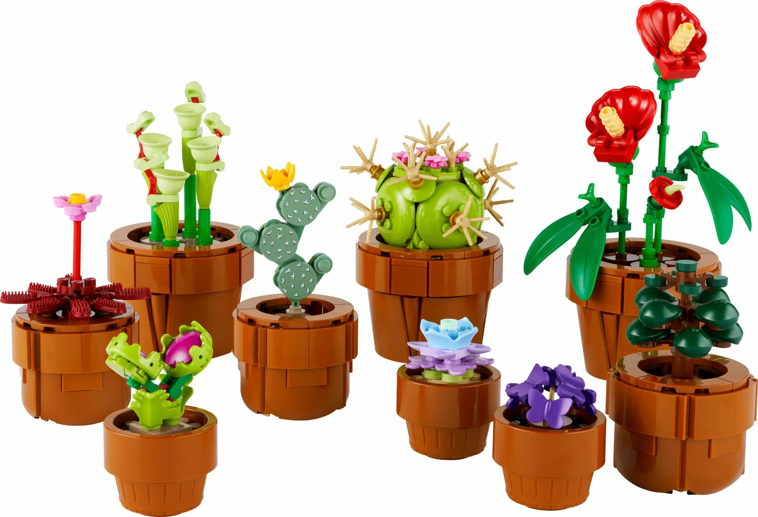 Set LEGO Icons LEGO 10329 Small Plants, 758 pjesë, terrakotë