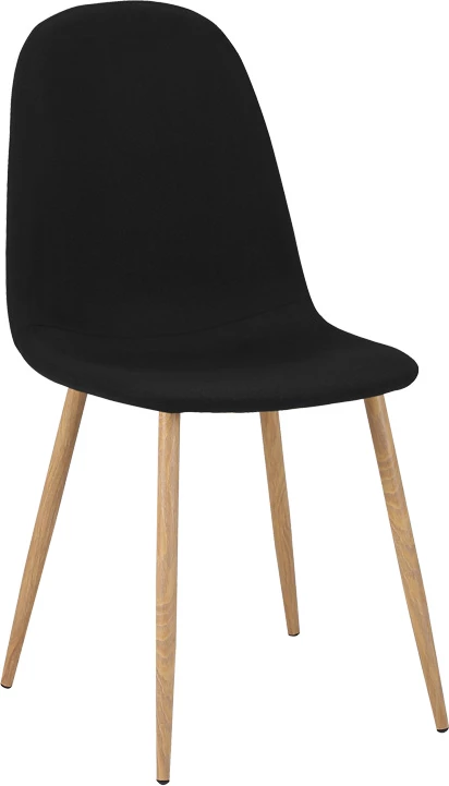 Set tavoline me karrige për ngrënie, Natali-Bella, MDF i zi, ngjyrë natyrale, 120x80x76cm, 5 copë