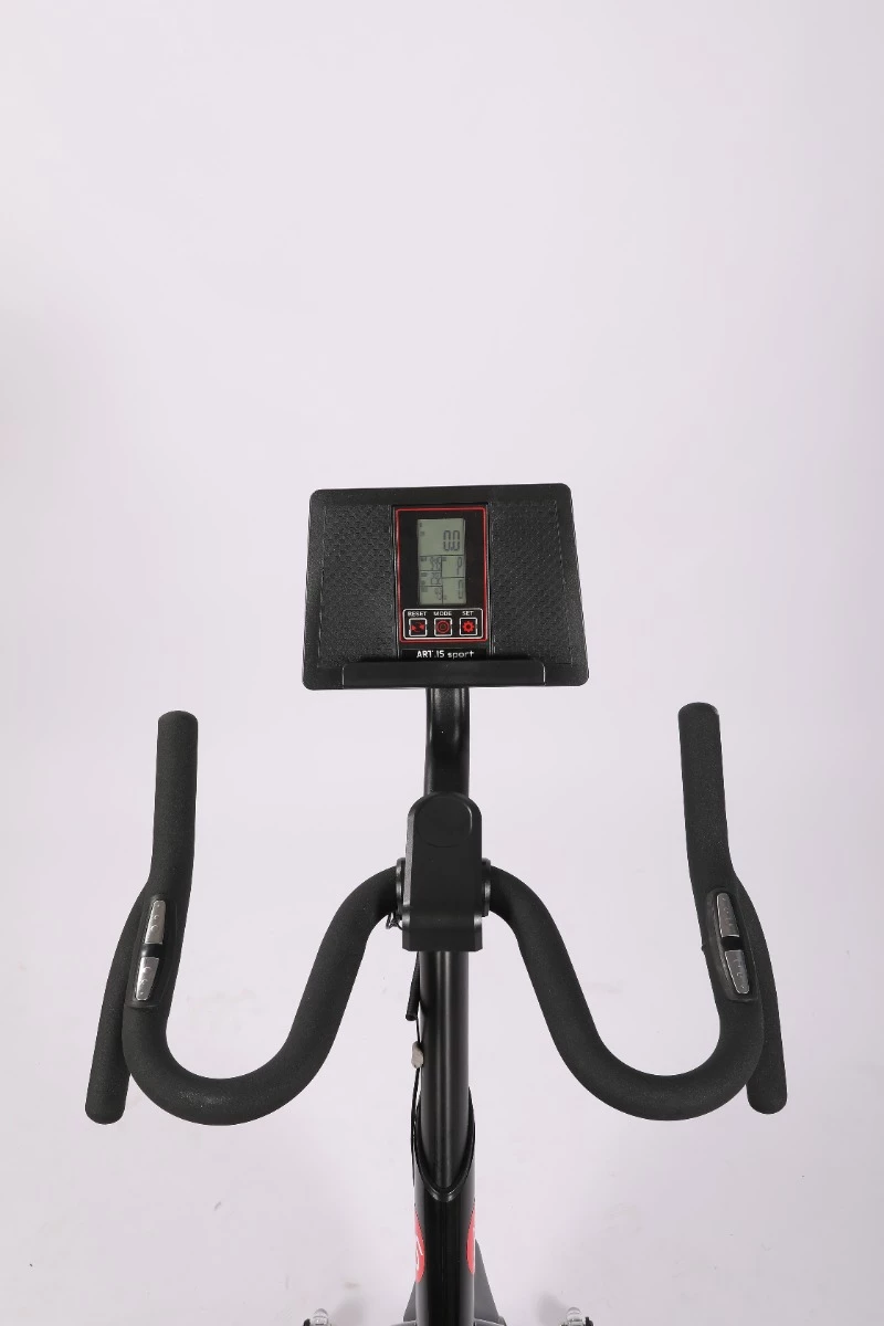 biçikletë statike indoor ART.IS sport Superior AS2 (AS8718), volant 8 kg, Bluetooth Kinomap/Zwift, deri 120 kg, e zezë/kuqe