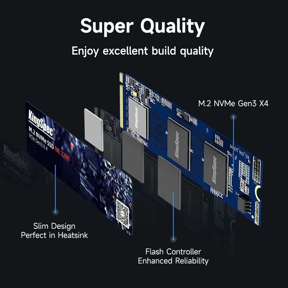 Ssd KINGSPEC SSD 256GB (Kaltër e mbyllur)