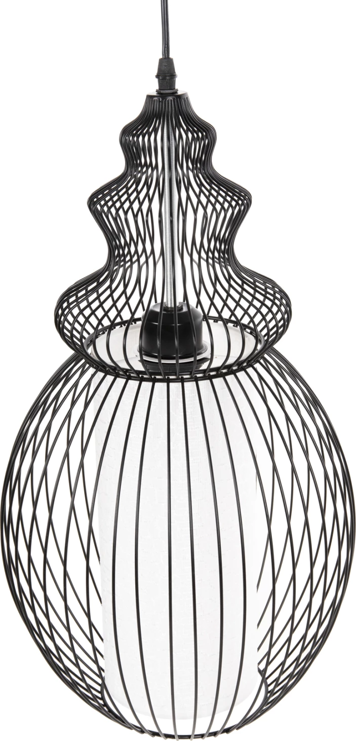 Llambë varëse tavani FH4184 metalike e zezë 26x26x125Hcm