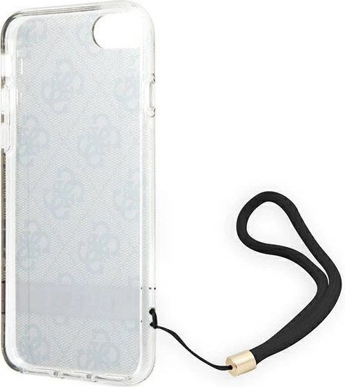 Mbështjellës Guess GUOHCI8H4STW për iPhone SE 2022/SE 2020/7/8, kafe, me rrip