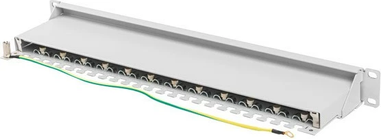 Patchpanel Lanberg PPS7-1024-S, 24 porta, 1U, CAT 7, Gri