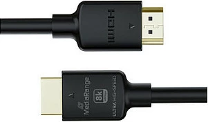 Kabllo HDMI MediaRange MRCS220, 2m, HDMI 2.1 Ultra High Speed 48Gbps, 8K/144Hz, e zezë