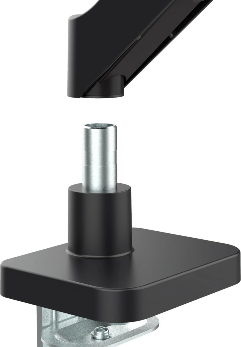 Mbajtës monitori, Maclean MC-133, 17-32", 2-10 kg, rrotullim 180°, anueshmëri 45°, VESA 75x75/100x100, tavoline, zi