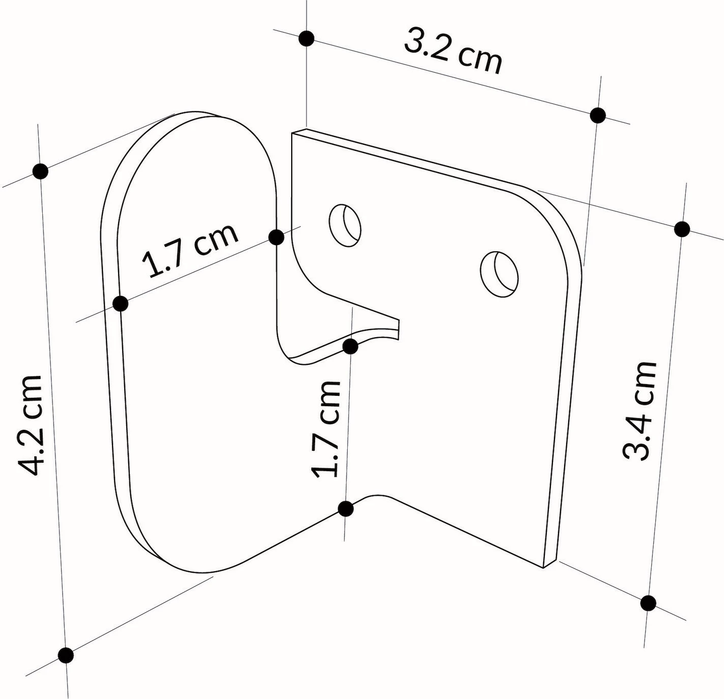 Varëse muri Wallity Luxa, metalike, ngjyrë e zezë, set prej 3 copash