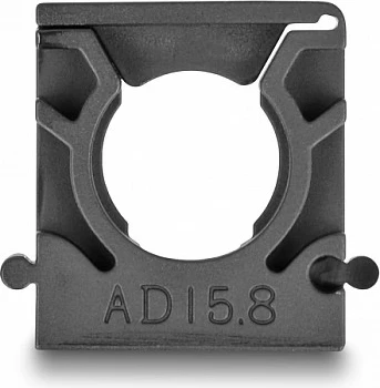 Mbajtës kabllosh DeLOCK 15.8 mm, set 8 copë, i zi