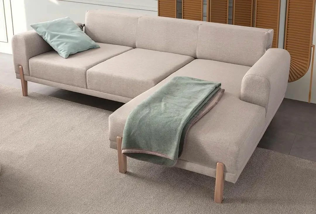 Kënd divan-krevat, ngjyrë krem, Atelier del Sofa, Relax Djathtas