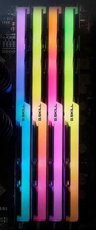 RAM Memorje G.Skill Trident Z RGB F4-3200C16D-32GTZRX 32GB DDR4 3200MHz CL16, e zezë, set 2x16GB