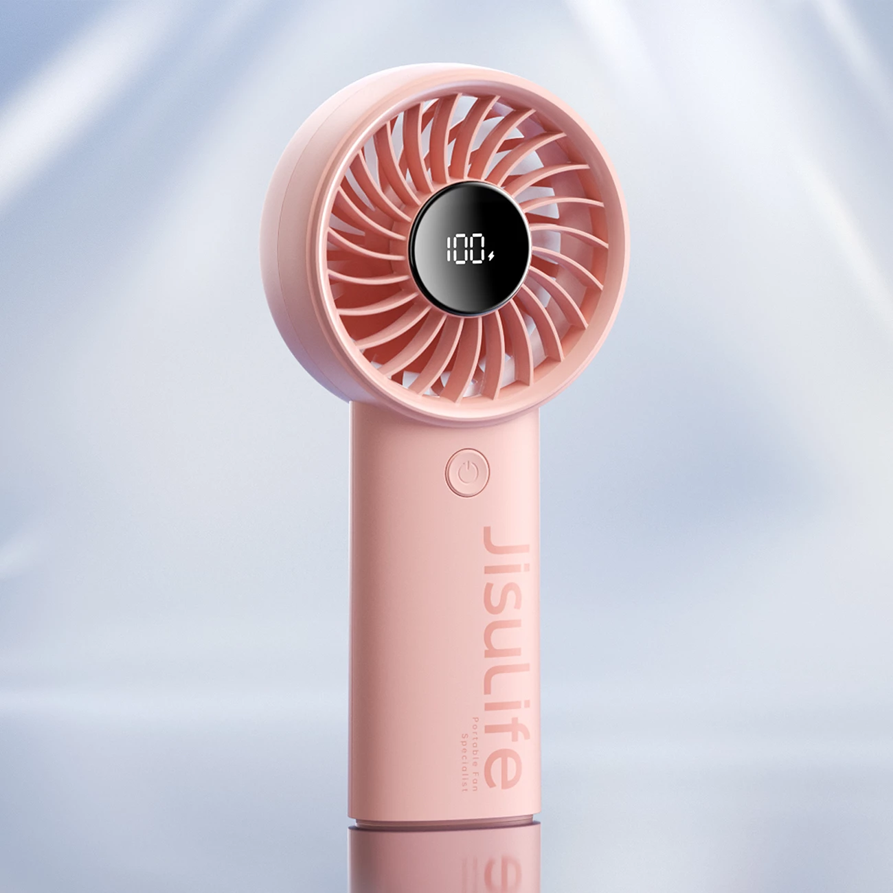 Ventilator dore Jisulife Handheld Fan Life4, 3600mAh, USB-C, Rozë
