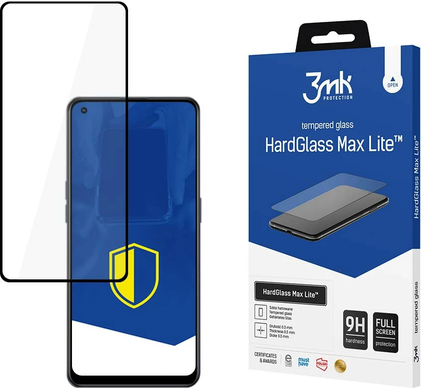Xham mbrojtës 3mk HardGlass Max Lite për Oppo Reno 7 Lite 5G