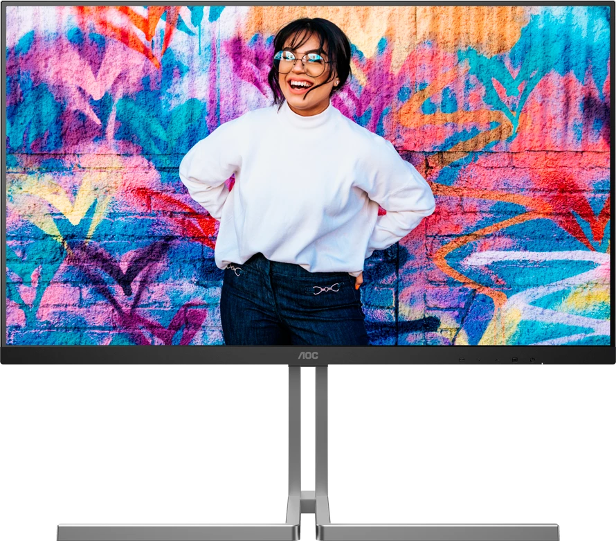 Monitor AOC U32U3CV 31.5" 4K UHD Nano IPS 60Hz HDR400 USB-C 96W KVM LAN