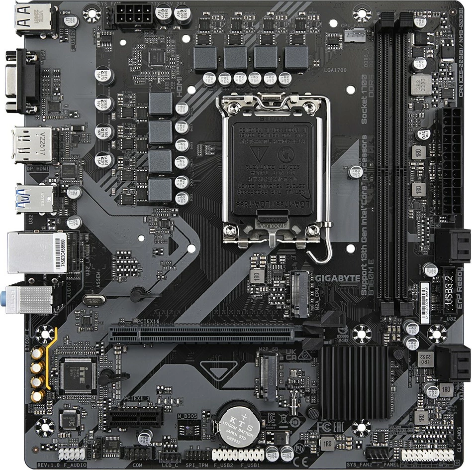 Pllakë amë Gigabyte B760M E, Socket 1700, micro ATX